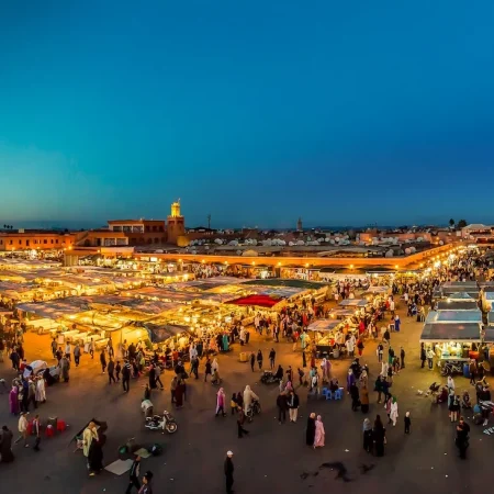 Jemaa+el-Fnaa+place+in+Marrakesh,+AstridTravel+Club+Trip+